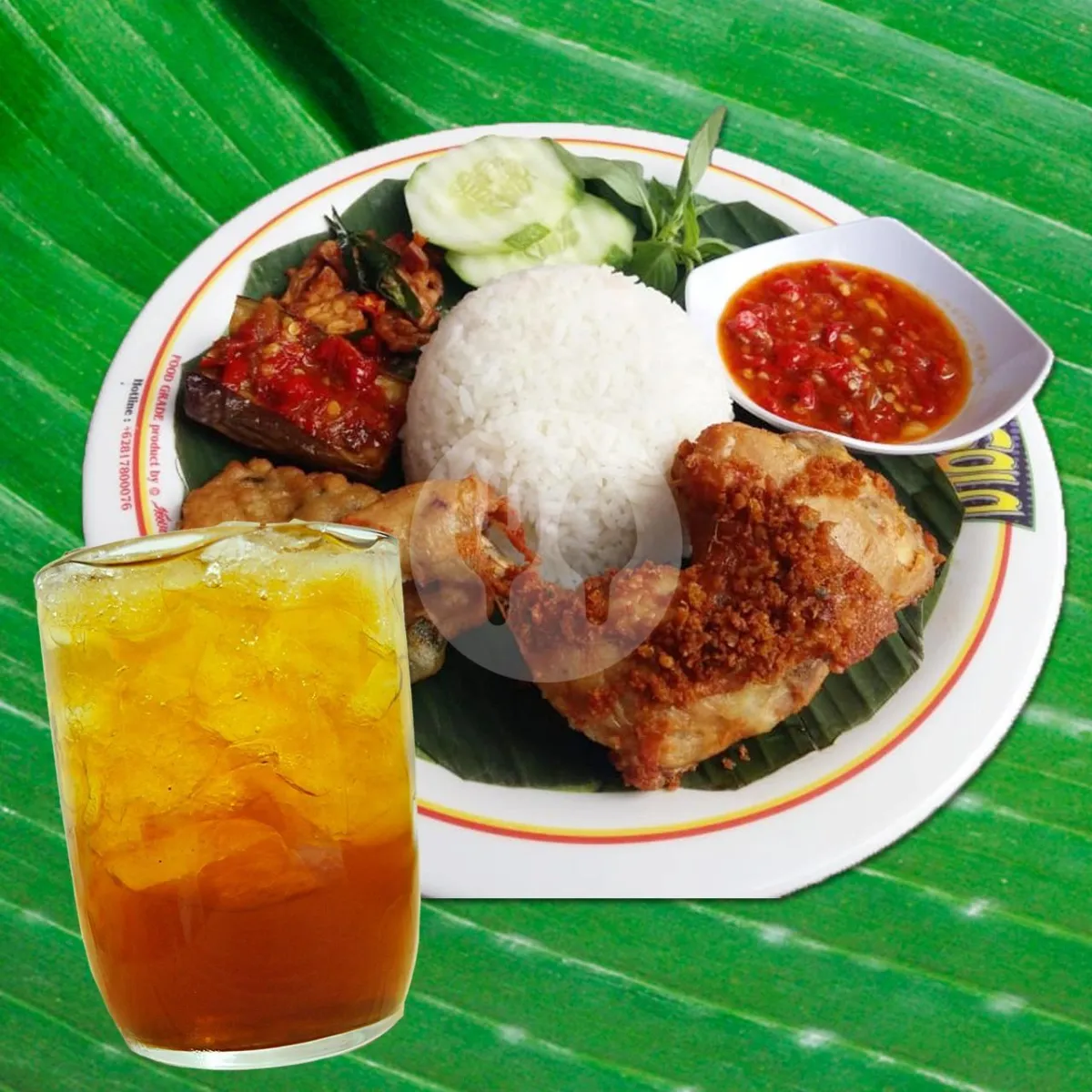 Paket Ayam Negri Goreng + Ice Tea